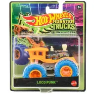 Mașinuță Hot Wheels Monster Trucks Loco Punk care strălucește în întuneric, scara 1/64 - Mattel