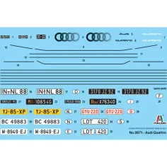Mașinuță de machetă Italeri 1/24 Audi Quattro imaginea 6