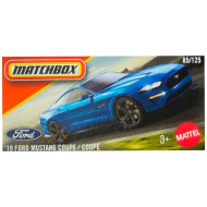 Matchbox: 19 Ford Mustang Coupé, mașinuță albastră în cutie de carton 1/64 – Mattel