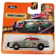 Matchbox: Ford Police Interceptor cu model flăcări 1/64 mașinuță - Mattel