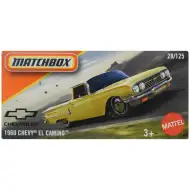 Matchbox: Mașinuță galbenă Chevy El Camino din 1960 în cutie de carton 1/64 - Mattel