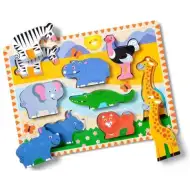Melissa &amp; Doug: Puzzle cu animale - Safari - Spin Master