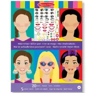 Melissa &amp; Doug: Set creativ cu autocolante pentru a crea fețe