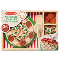 Melissa &amp; Doug: Set de joacă din lemn - Petrecere cu pizza - Spin Master