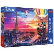 Mickey și Minnie la Paris puzzle de 1000 de piese Premium plus quality - Trefl