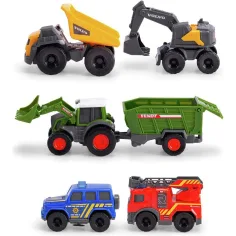 Micro City set de 5 mașinuțe deschizabile - Dickie Toys imaginea 2