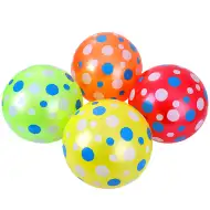 Minge de cauciuc cu buline, 23 cm, disponibilă în mai multe culori