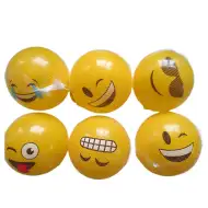 Minge de cauciuc cu model emoji, 23 cm, disponibil în mai multe variante