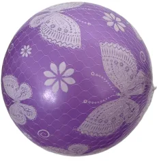 Minge de cauciuc mov cu imprimeu de fluturi, 23 cm.