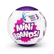 Mini Brands: Mini mărci mondiale, pachet surpriză cu 5 bucăți, seria 3.