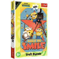 Minionii 3 Zâmbește! Puzzle de 100 piese - Trefl