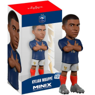 Minix: Franța - Figurină de acțiune Kylian Mbappé (Cupa Mondială), fotbalist, 12 cm