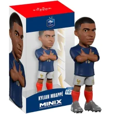 Minix: Franța - Figurină de acțiune Kylian Mbappé (Cupa Mondială), fotbalist, 12 cm