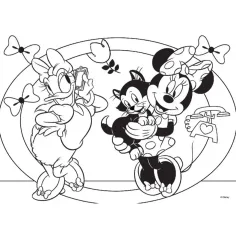 Minnie Mouse 2 în 1 maxi puzzle de 24 piese și carte de colorat 70x50cm - Lisciani imaginea 2