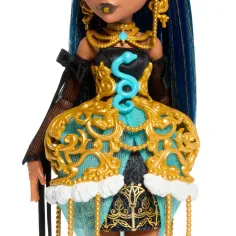 Monster High: O Zi de Naștere Înfricoșător de Dulce – Păpușa Cleo De Nile cu balon și cadou – Mattel imaginea 3