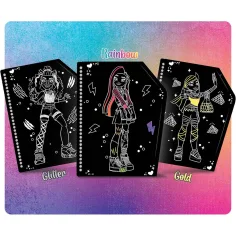 Monster High: Set de creație pentru imagini prin răzuire Monster Hug - Lisciani imaginea 2