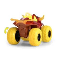 Monster truck în formă de cap de taur în flăcări, cu lumină și sunet - Dickie Toys imaginea 2