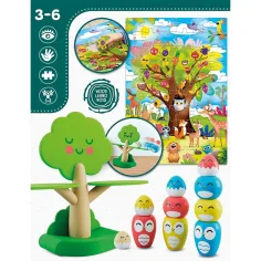 Montessori: Joc de echilibru cu păsări vesele - Lisciani imaginea 2