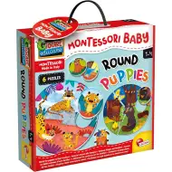 Montessori: Set puzzle cu pui de animale, 42 piese - Lisciani