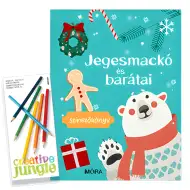 Móra: Ursul polar și prietenii săi carte de colorat cu creioane colorate