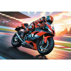 Motocicletă de curse pe pistă puzzle de 100 de piese - Trefl imaginea 2
