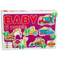 Baby Puzzle maşini utilitare - D-Toys