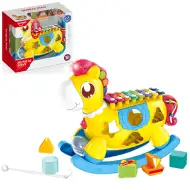 Music World: Leagăn cu formă de introducere, xilofon și lumină pentru dezvoltarea abilităților