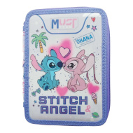 Must: Penar etajat Disney Stitch &amp; Angel, din pluș umplut, 15x5x21 cm