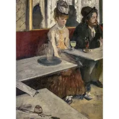 Muzeu Colecție: Edgar Degas - Într-o cafenea puzzle de 1000 de piese - Clementoni imaginea 2