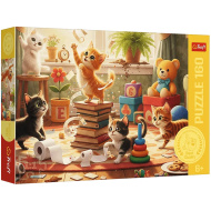 Năzdrăvăniile pisicii — puzzle de 160 de piese - Trefl