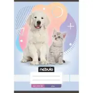 Nebulo: Caiet capsat simplu A5 20-32 cu animale - Animale de companie