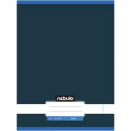 Nebulo: Caiet capsat simplu, de culoare albastru-grafit, 80 file, 32 file, format A4