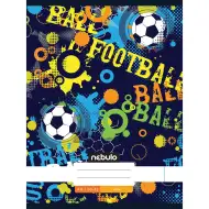 Nebulo: Caiet capsat simplu, model minge de fotbal, 80-32 file, format A4