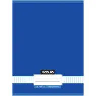 Nebulo: Caiet cu pătrățele, capsat, culoare albastru ocean, 87-32 A/4