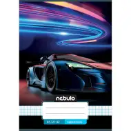 Nebulo: Caiet cu pătrățele cu model de mașină neon A/5 27-32