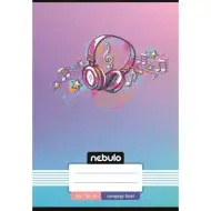 Nebulo: Caiet de note muzicale A5 cu model pentru fete, 36-16