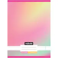 Nebulo: Caiet dictando cu coperți capsate, model pastel curcubeu, 81-32 A/4