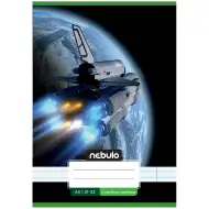 Nebulo: Caiet dictando cu model navetă spațială, clasa a 4-a, capsat, format A5, 21-32