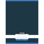 Nebulo: Caiet liniat, capsat, culoare albastru grafit, 81-32, format A4