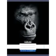 Nebulo: Caiet liniat capsat, format A4, cu model de gorilă, 81-32