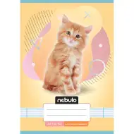 Nebulo: Caiet liniat pentru clasa a 2-a, format A5, 16-32 file, cu animale - Pisici
