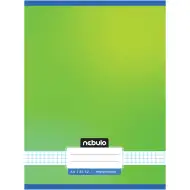 Nebulo: Caiet nou, verde proaspăt, cu pătrățele și capse, format A4, 87-32