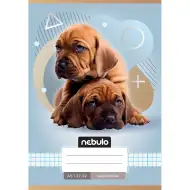 Nebulo: Caiet pătrățel cu model de doi câini A/5 27-32