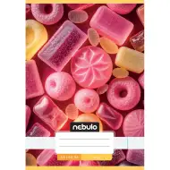 Nebulo: Caiet simplu capsat A5 20-32 cu model drăguț - Dulciuri