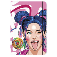 Nebulo: Candy Girl dosar cu elastic, mărime A4
