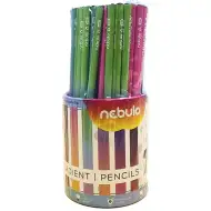 Nebulo: Creion grafit triunghiular HB cu efect de gradient, disponibil în mai multe variante, 1 bucată