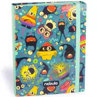 Nebulo: Cutie pentru caiete format A/5 cu model de monștri amuzanți