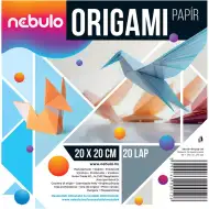 Nebulo: Foi de origami 20x20cm, set de 20 bucăți, 80g