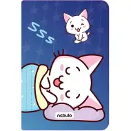 Nebulo: Mapă cu elastic, format A4, Pisică