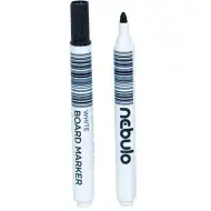 Nebulo: Marker pentru tablă WhiteBoard cu vârf conic, culoare neagră
